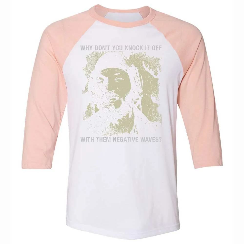 Unisex 3/4 Baseball Tee - M1WAJMDE - White/Heather Peach - 5