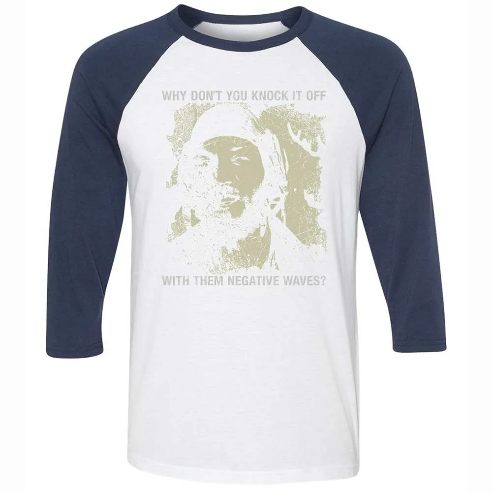 Unisex 3/4 Baseball Tee - M1WAJMDE - White/Navy - 8