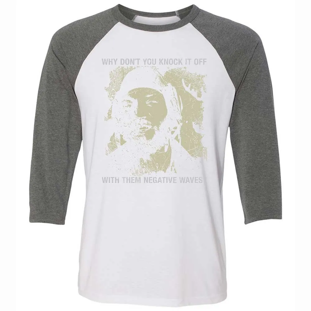 Unisex 3/4 Baseball Tee - M1WAJMDE - White/Deep Heather - 11