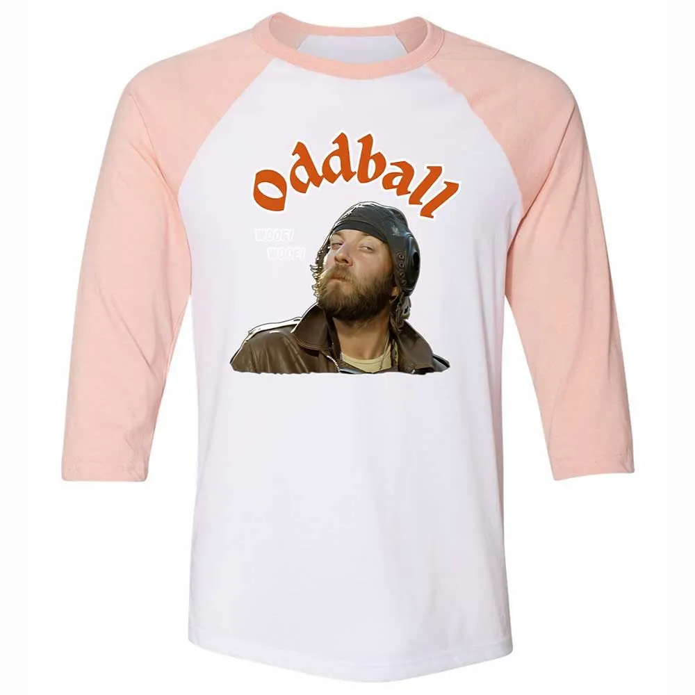 Unisex 3/4 Baseball Tee - 522YDU4W - White/Heather Peach - 5