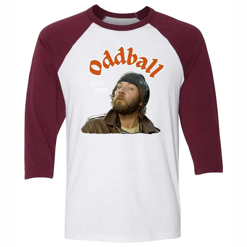 Unisex 3/4 Baseball Tee - 522YDU4W - White/Maroon - 7