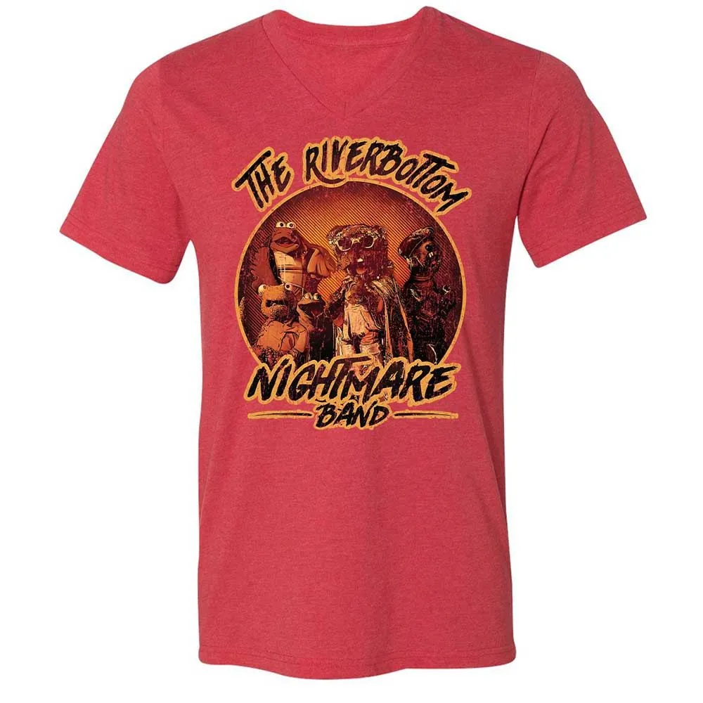 Unisex V-Neck T-Shirt - N1A7DWSR - Heather Red - 7