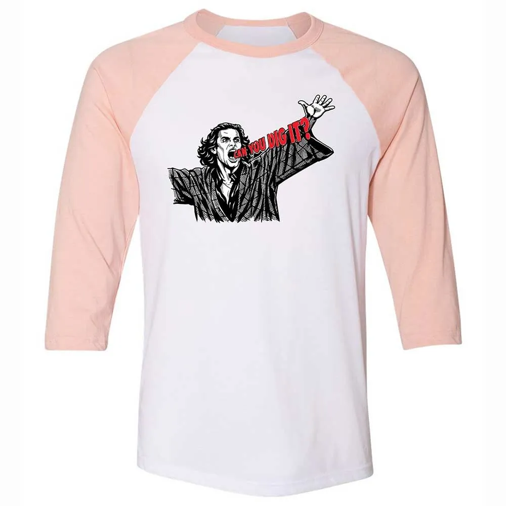 Unisex 3/4 Baseball Tee - PH8DBUKU - White/Heather Peach - 5
