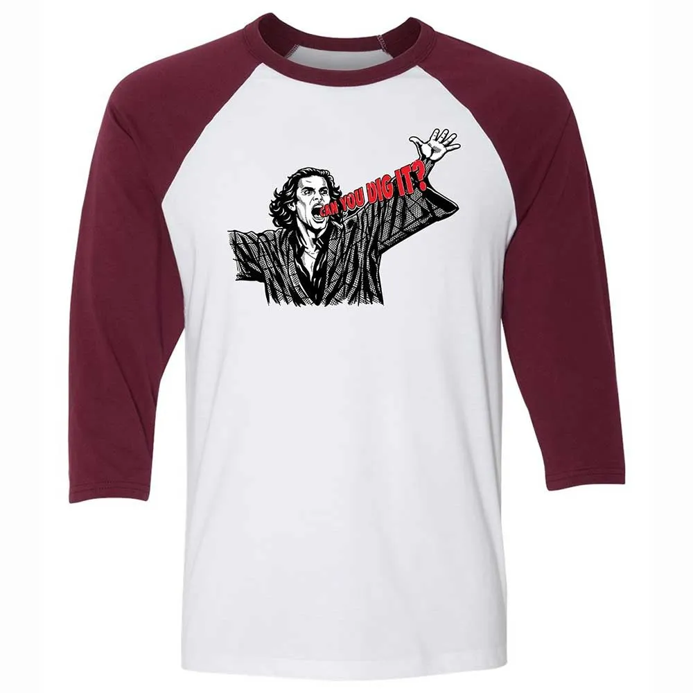 Unisex 3/4 Baseball Tee - PH8DBUKU - White/Maroon - 7