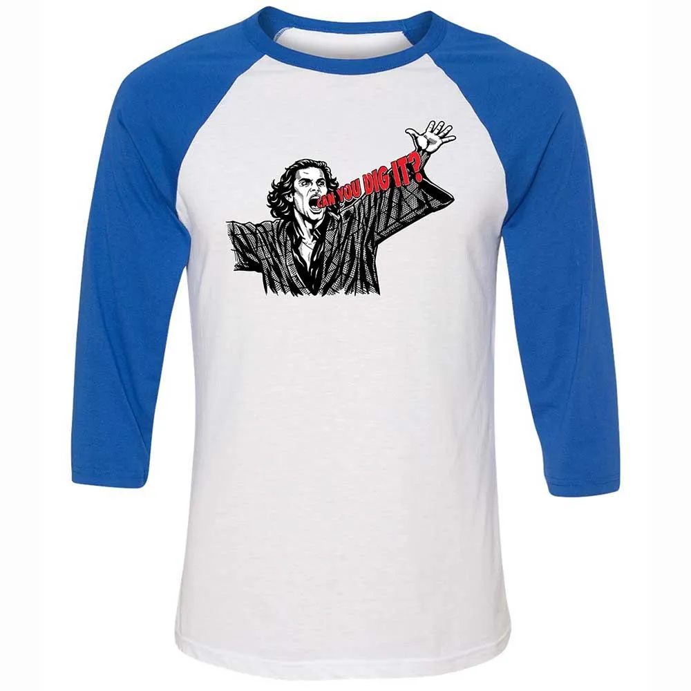 Unisex 3/4 Baseball Tee - PH8DBUKU - White/True Royal - 10