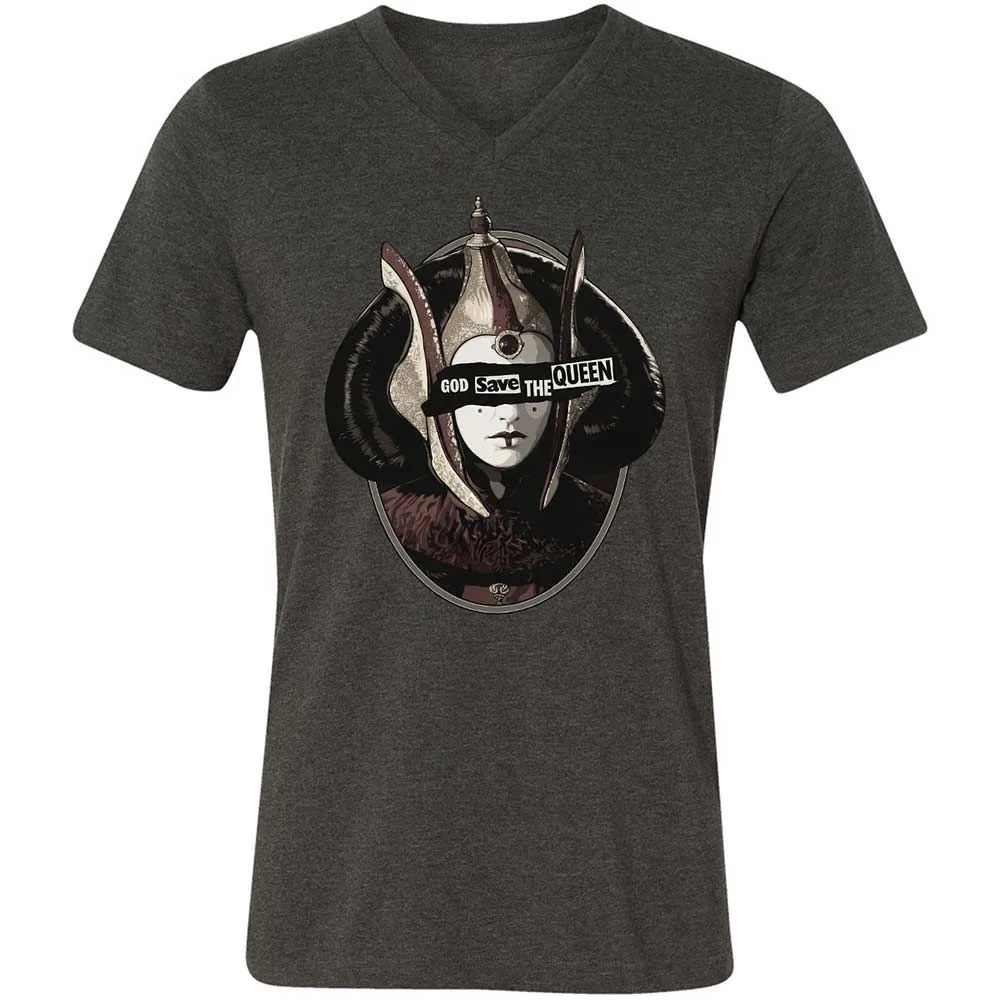 Unisex V-Neck T-Shirt - 2SYB9ULB - Dark Grey Heather - 9