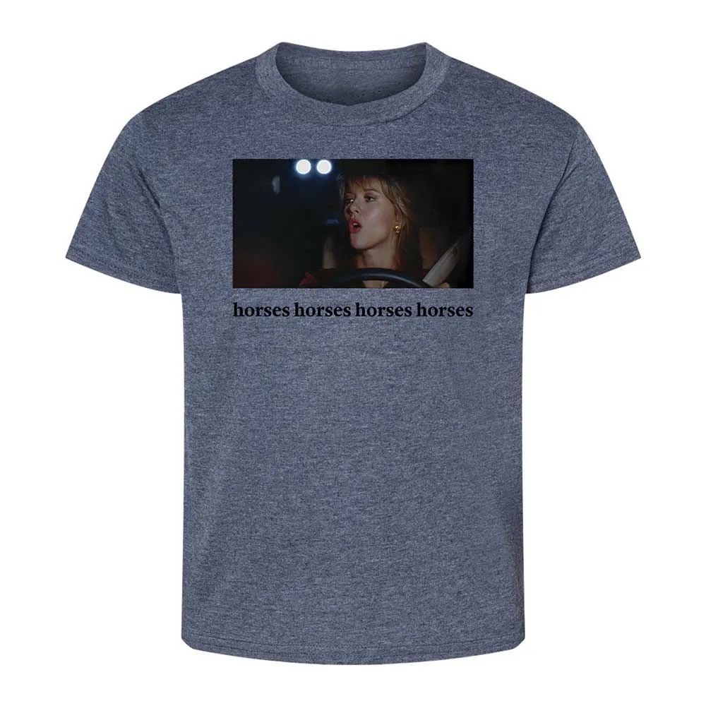 Horses horses horses horses - Heather Navy - 15