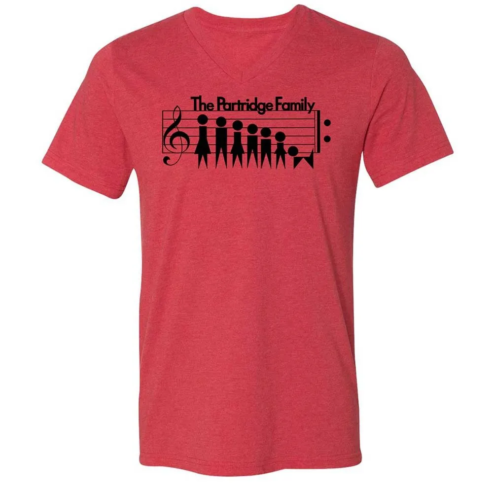 Unisex V-Neck T-Shirt - H9YLNGF9 - Heather Red - 6