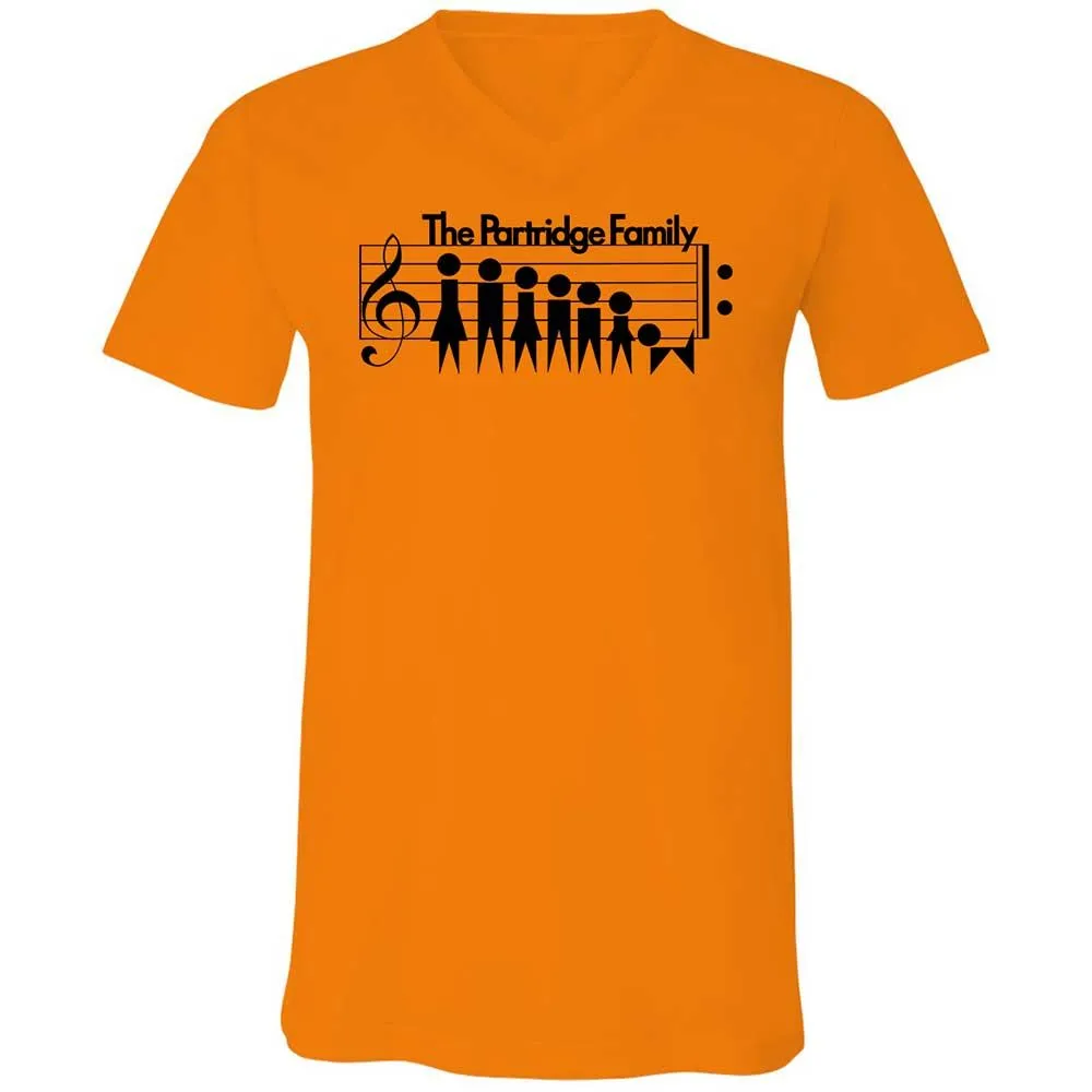 Unisex V-Neck T-Shirt - H9YLNGF9 - Orange - 7