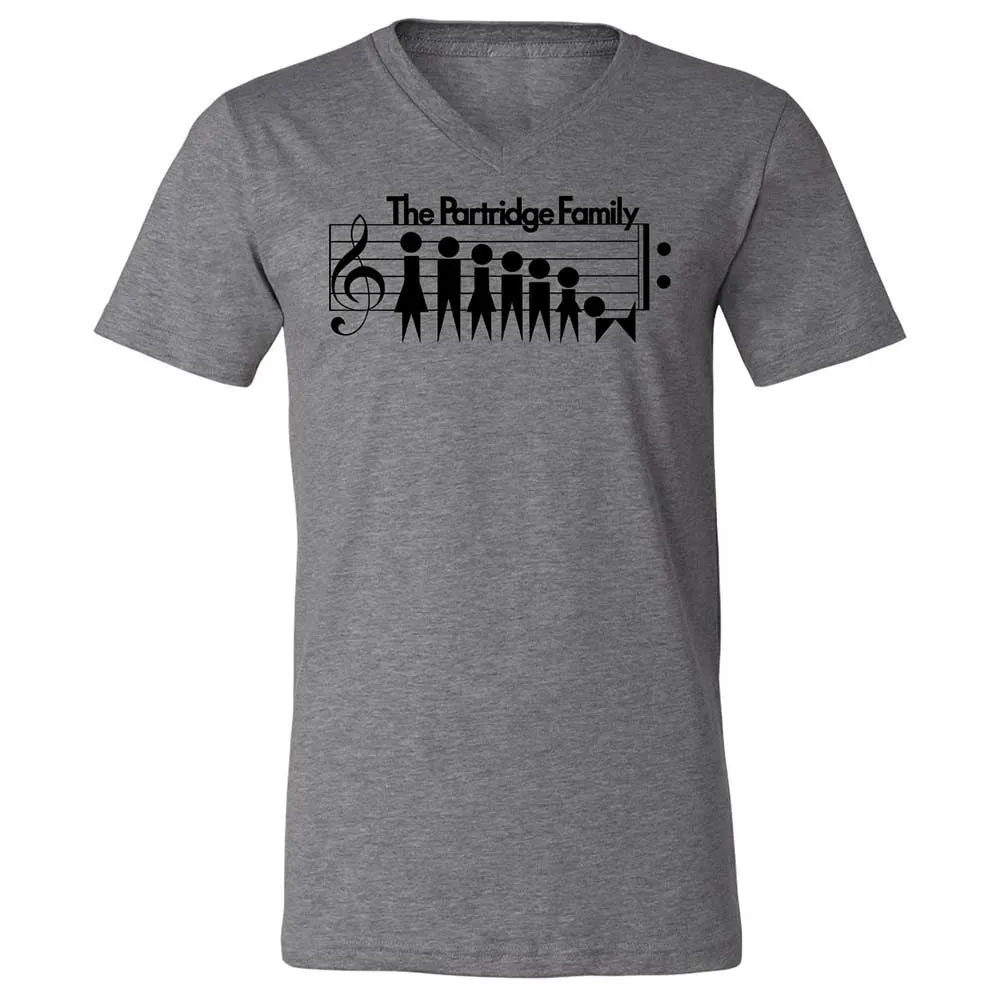 Unisex V-Neck T-Shirt - H9YLNGF9 - Deep Heather - 9