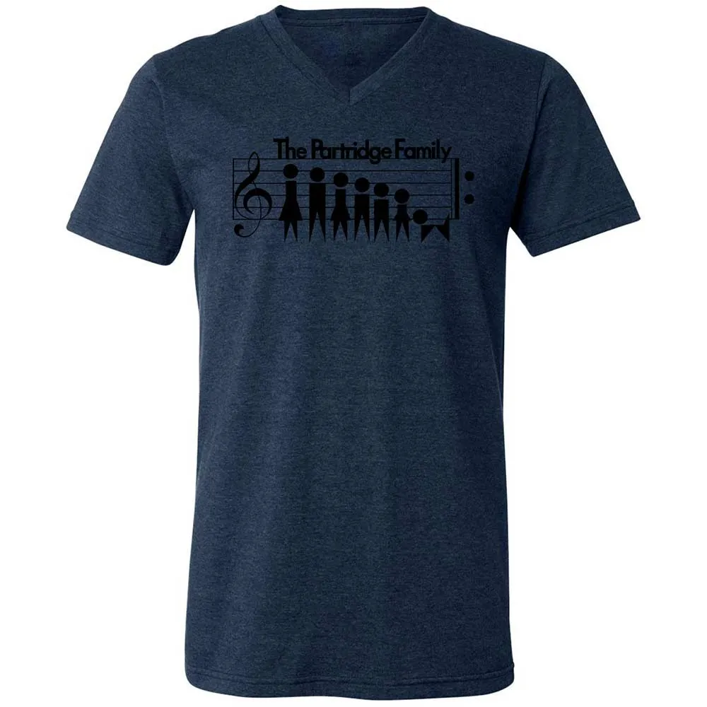 Unisex V-Neck T-Shirt - H9YLNGF9 - Heather Navy - 13