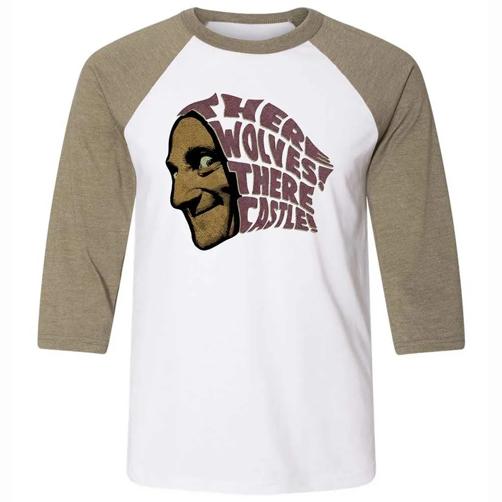 Unisex 3/4 Baseball Tee - SP9C3C55 - White/Heather Olive - 4