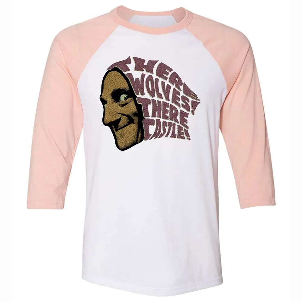 Unisex 3/4 Baseball Tee - SP9C3C55 - White/Heather Peach - 5