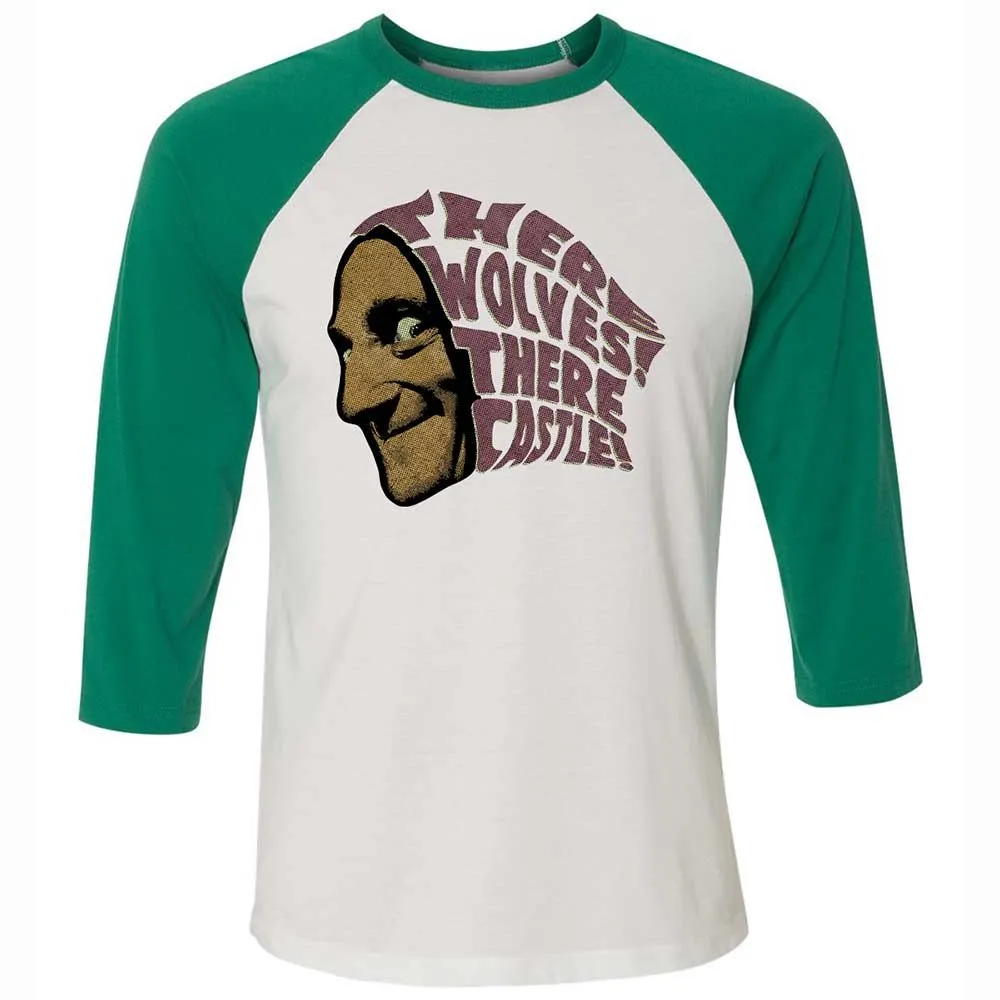 Unisex 3/4 Baseball Tee - SP9C3C55 - White/Kelly - 6