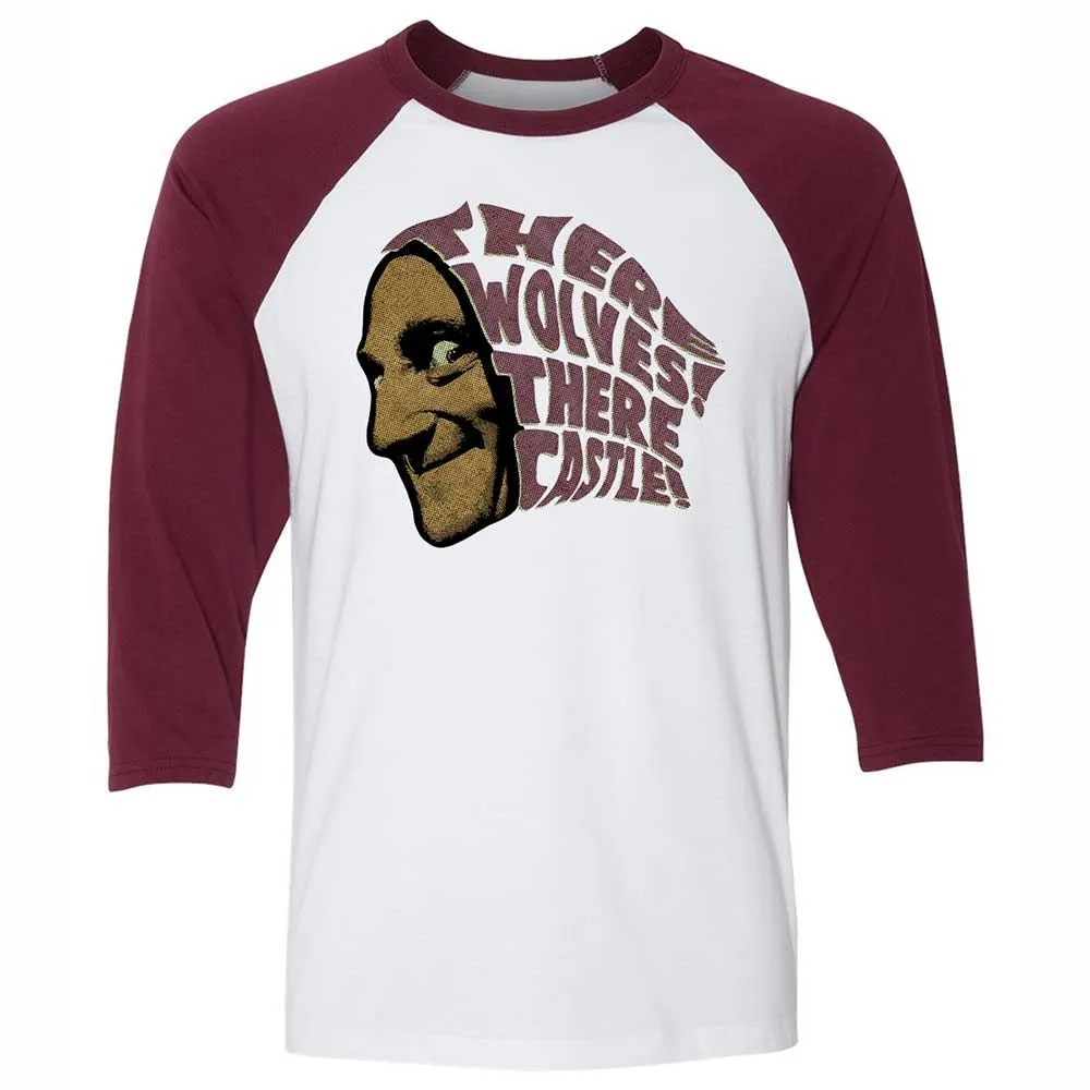 Unisex 3/4 Baseball Tee - SP9C3C55 - White/Maroon - 7