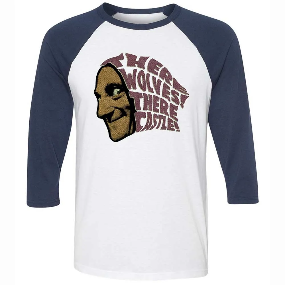 Unisex 3/4 Baseball Tee - SP9C3C55 - White/Navy - 8