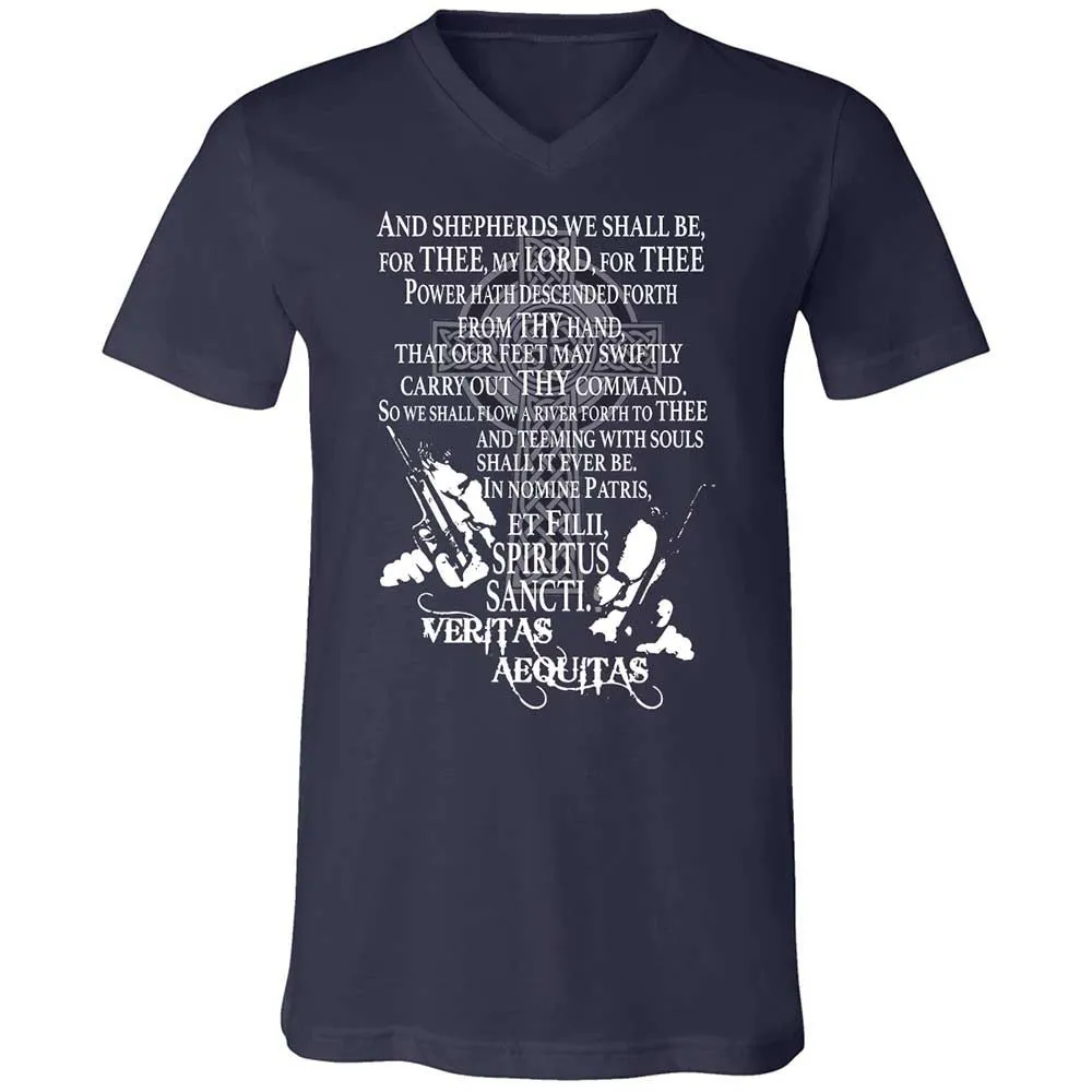 Unisex V-Neck T-Shirt - 9G9GZ6C3 - Navy - 2