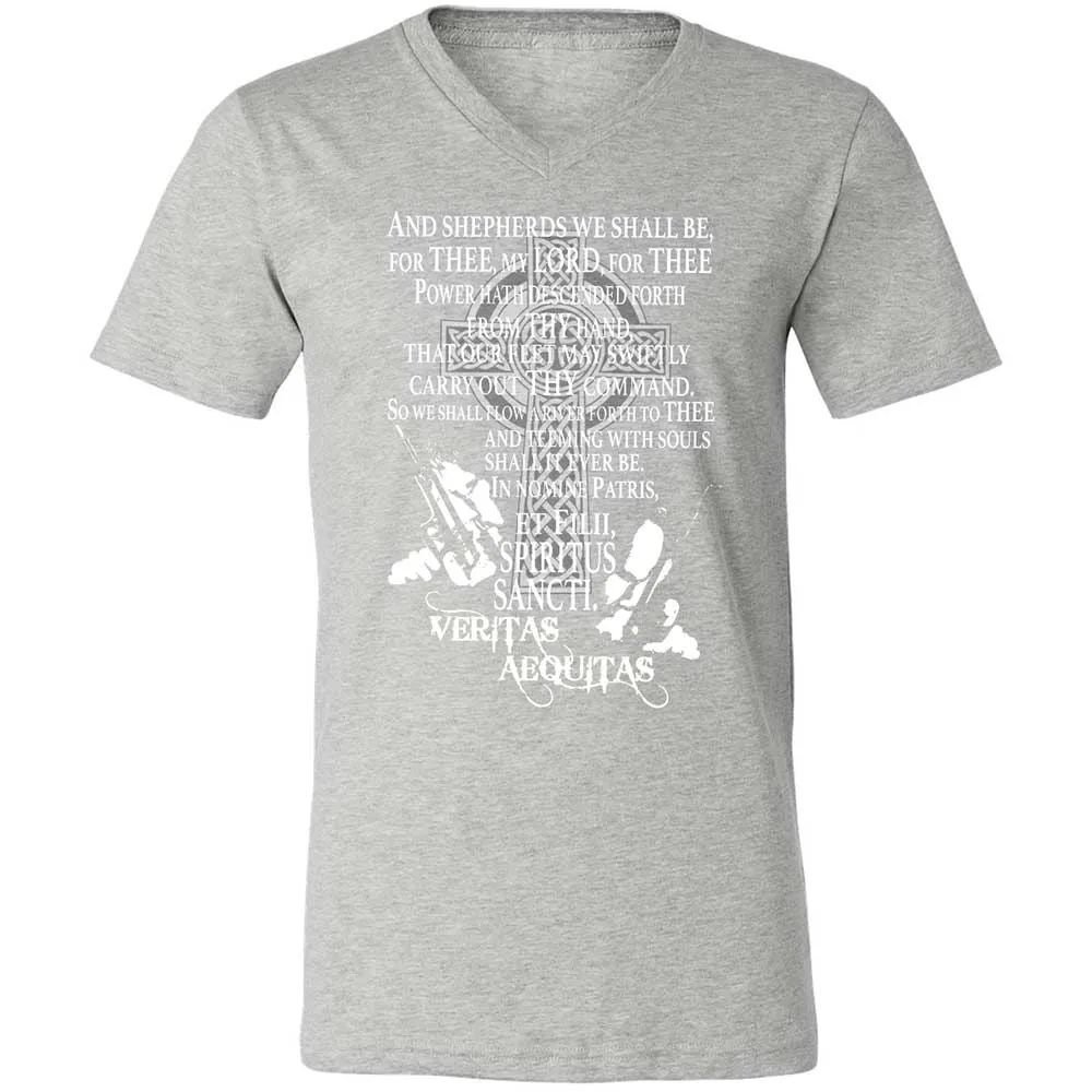Unisex V-Neck T-Shirt - 9G9GZ6C3 - Athletic Heather - 15