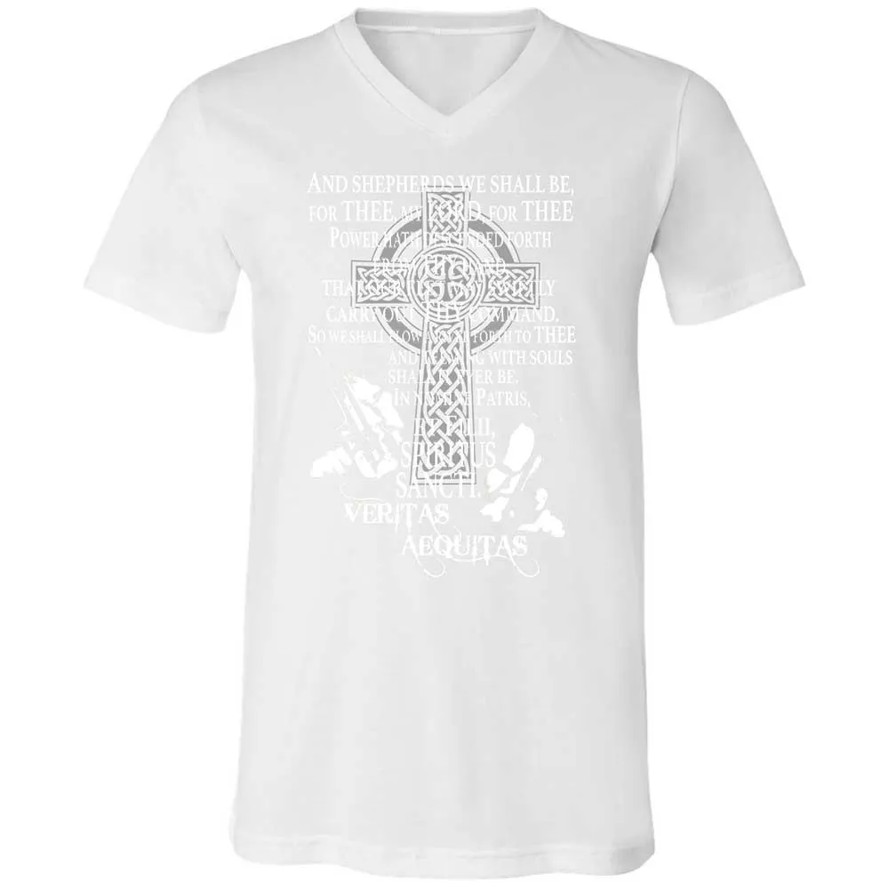 Unisex V-Neck T-Shirt - 9G9GZ6C3 - White - 16