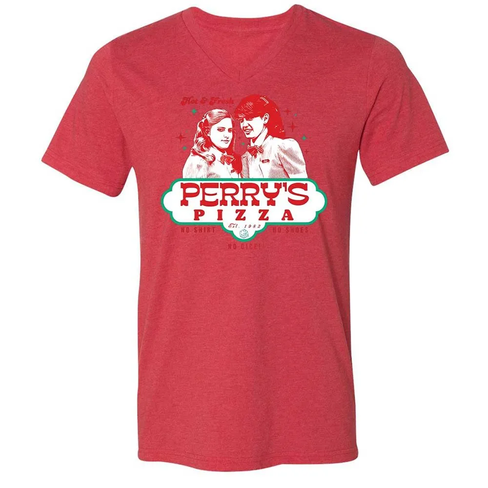 Unisex V-Neck T-Shirt - VX1M5QGW - Heather Red - 6