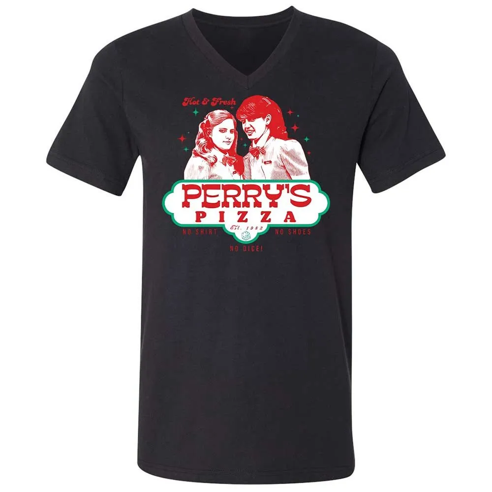 Unisex V-Neck T-Shirt - VX1M5QGW - Black - 11