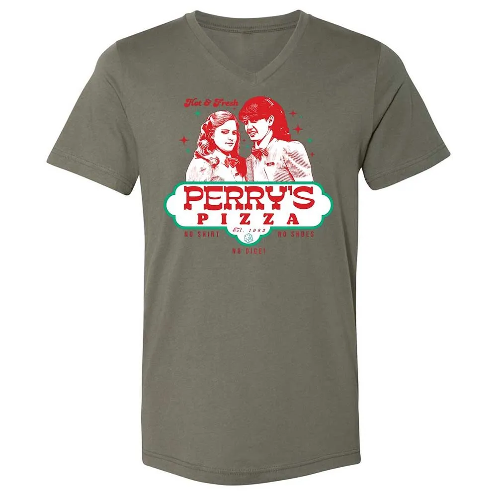 Unisex V-Neck T-Shirt - VX1M5QGW - Military Green - 15