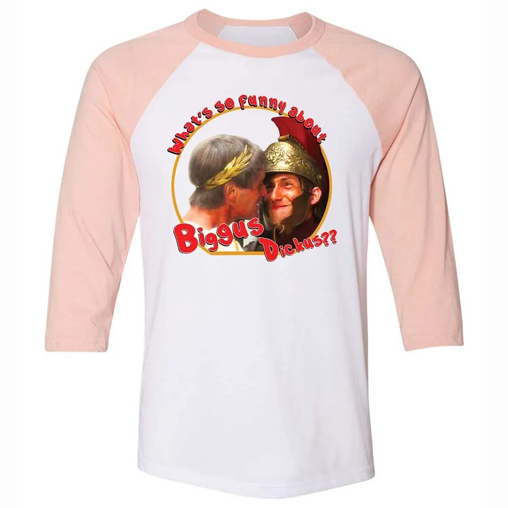 Unisex 3/4 Baseball Tee - SFWJNWDX - White/Heather Peach - 5