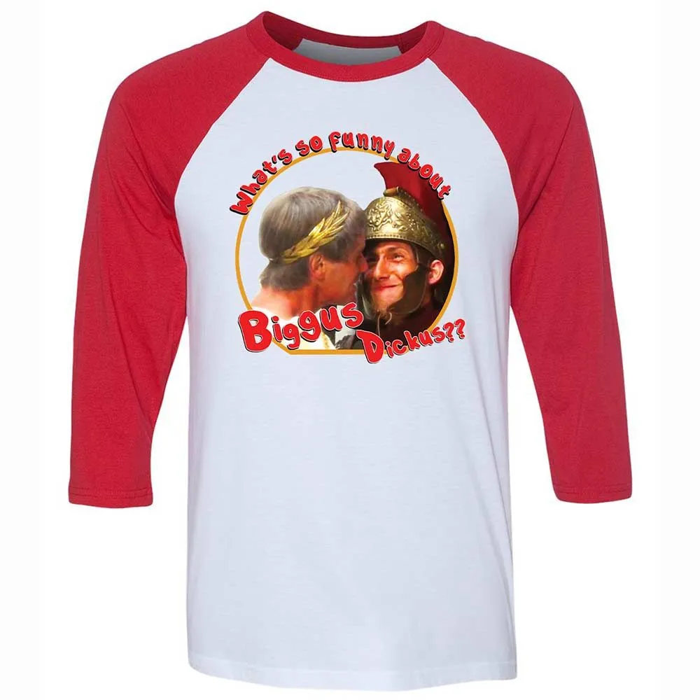 Unisex 3/4 Baseball Tee - SFWJNWDX - White/Red - 9