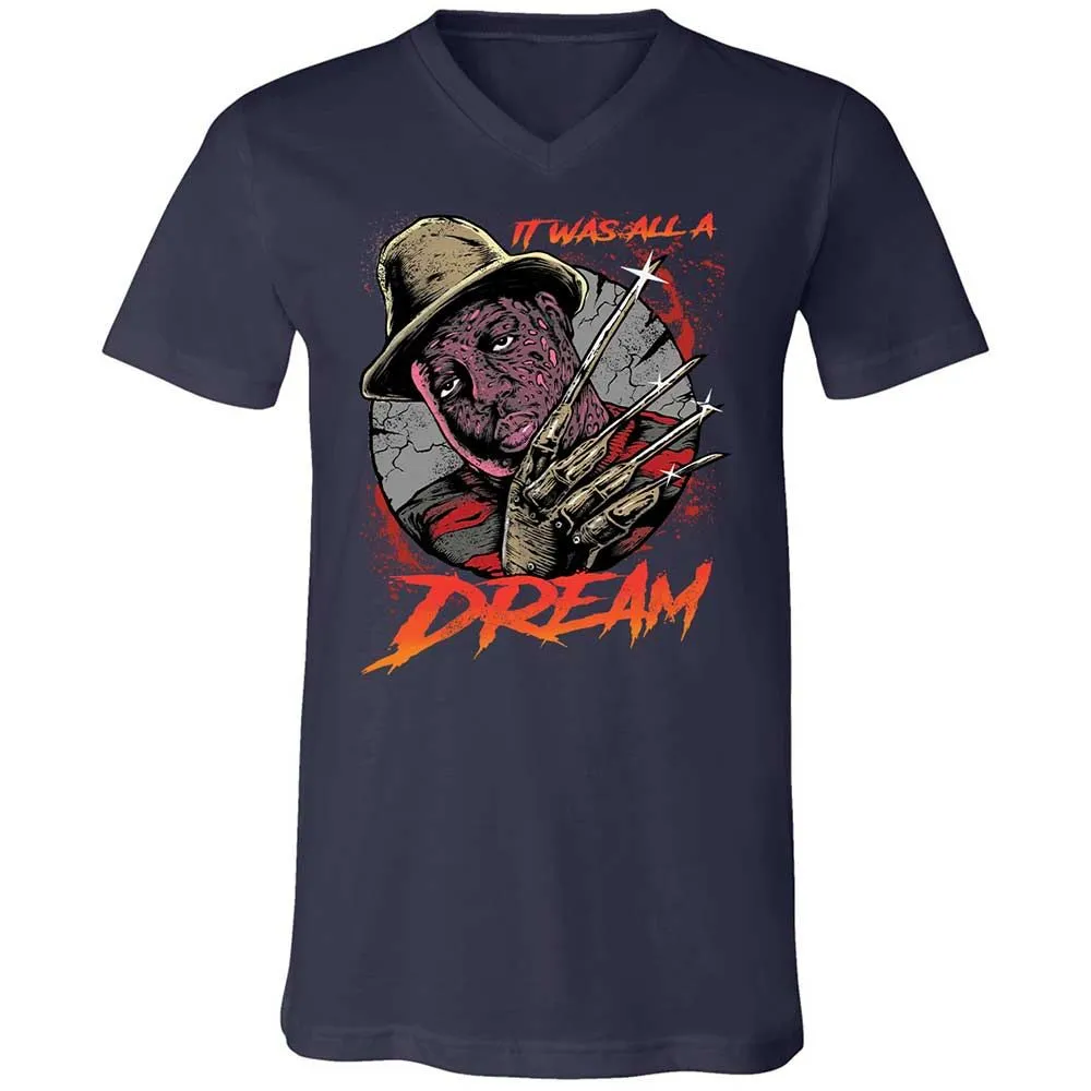 Unisex V-Neck T-Shirt - BNMLGRM8 - Navy - 2