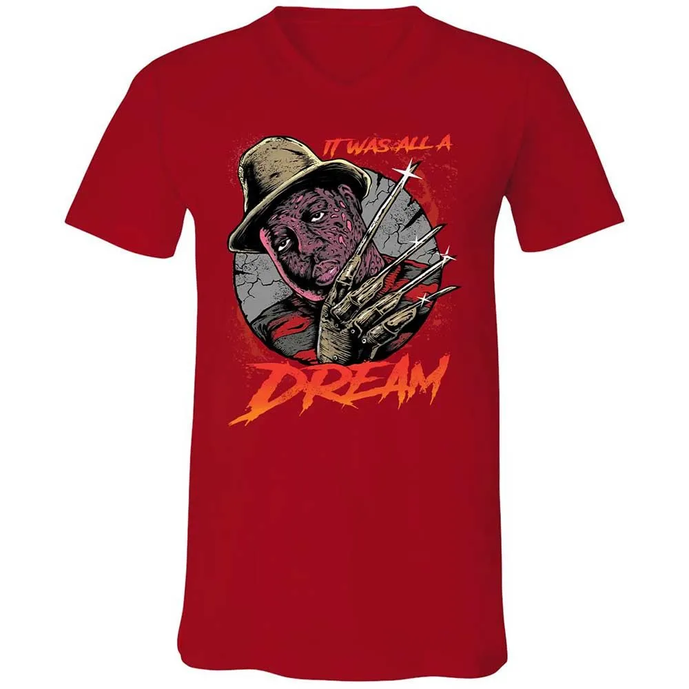 Unisex V-Neck T-Shirt - BNMLGRM8 - Red - 6