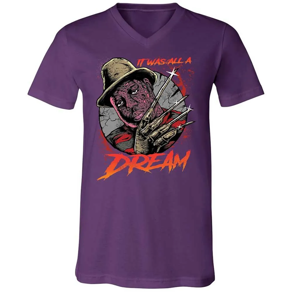 Unisex V-Neck T-Shirt - BNMLGRM8 - Team Purple - 10