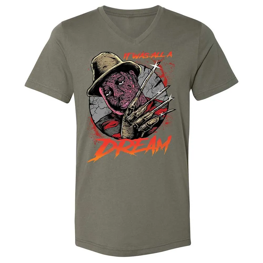 Unisex V-Neck T-Shirt - BNMLGRM8 - Military Green - 11