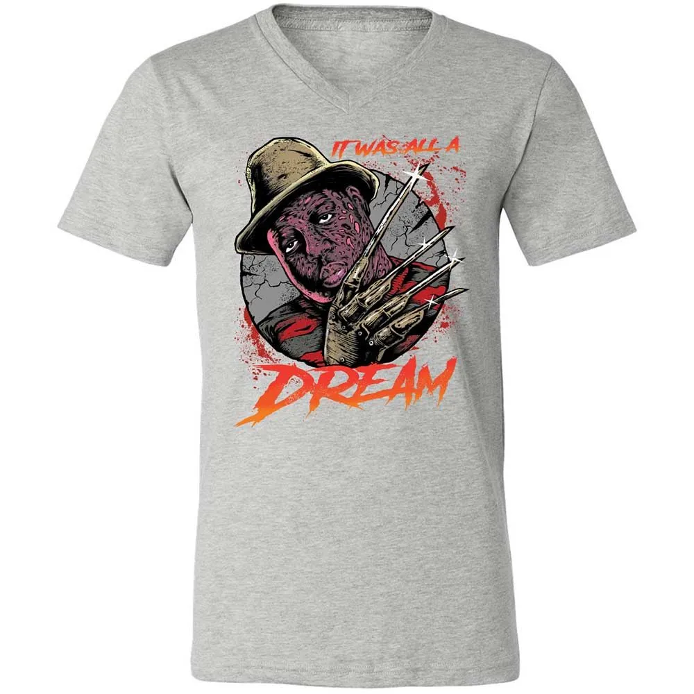 Unisex V-Neck T-Shirt - BNMLGRM8 - Athletic Heather - 15