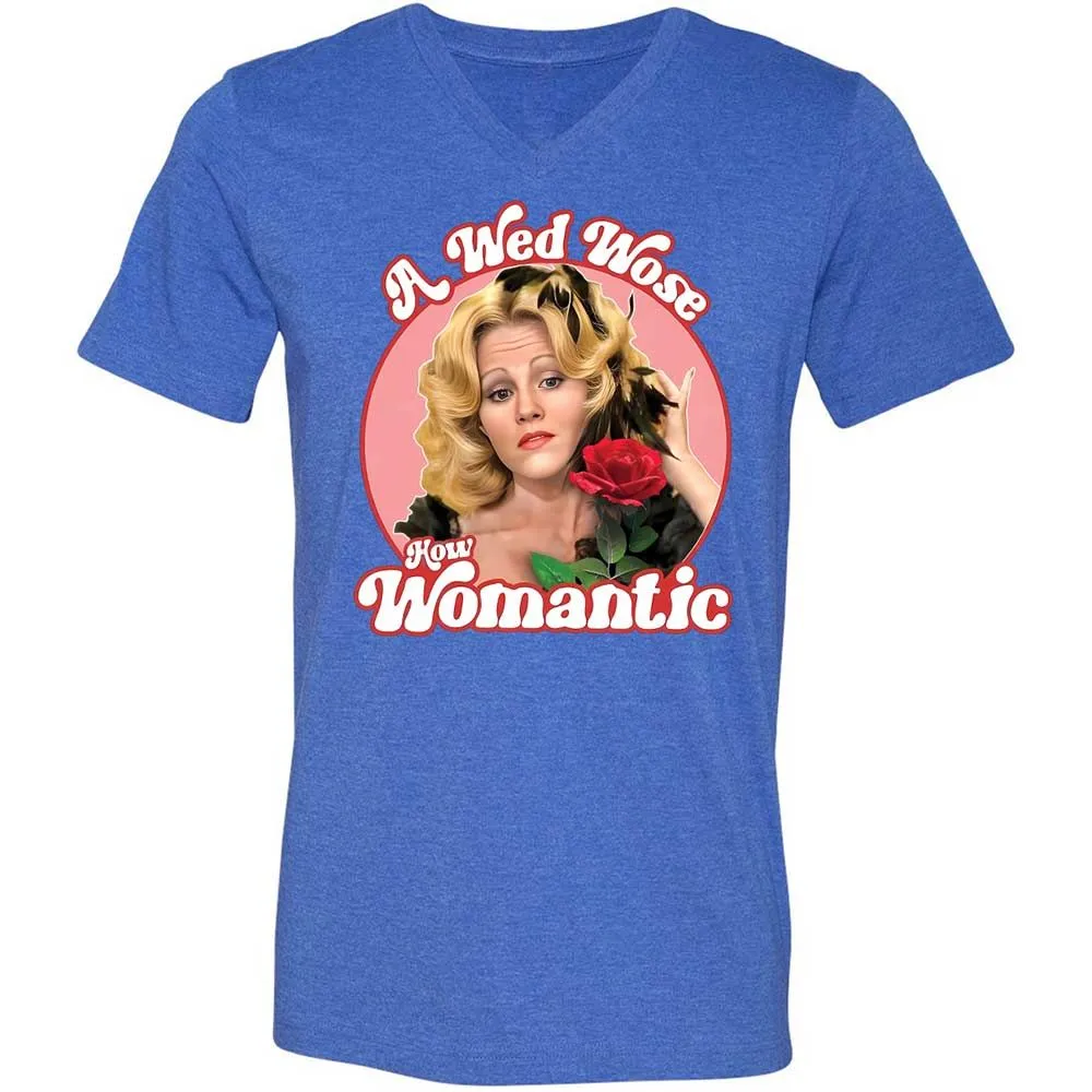Unisex V-Neck T-Shirt - G4YD5EPZ - Heather True Royal - 4