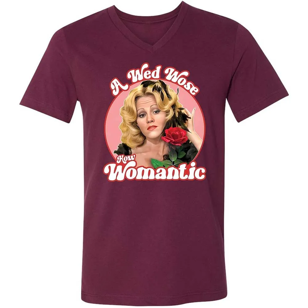 Unisex V-Neck T-Shirt - G4YD5EPZ - Maroon - 14