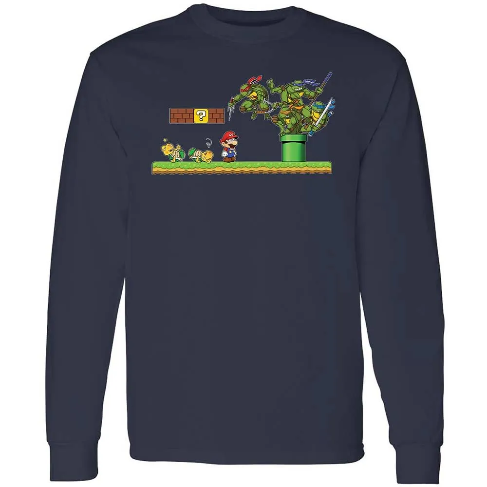 Long Sleeve T-Shirt - X5VAE6G2 - Navy - 2