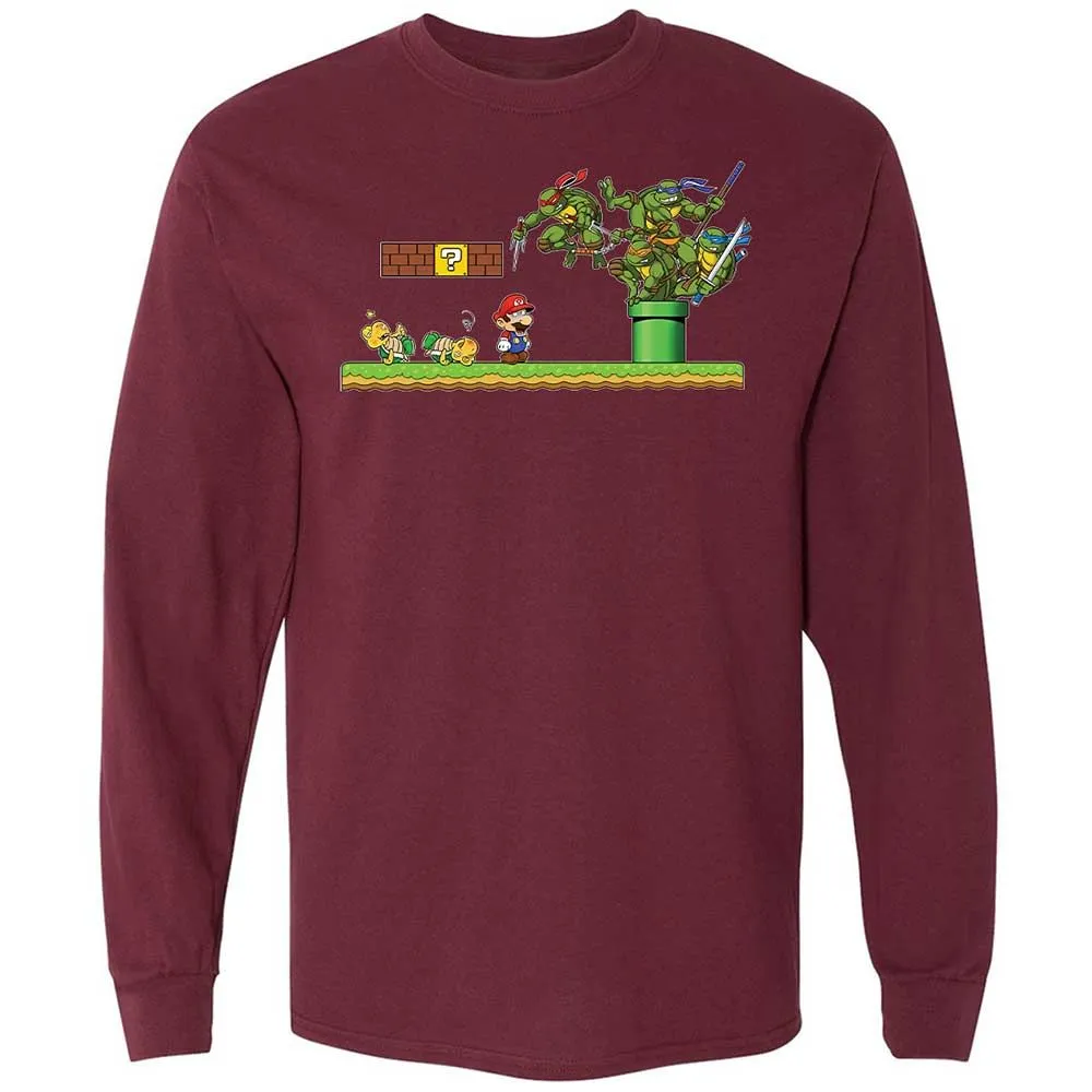 Long Sleeve T-Shirt - X5VAE6G2 - Maroon - 6