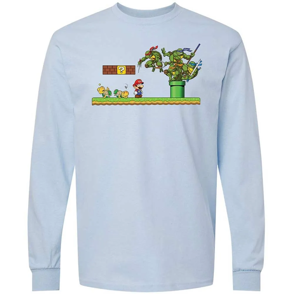 Long Sleeve T-Shirt - X5VAE6G2 - Light Blue - 18