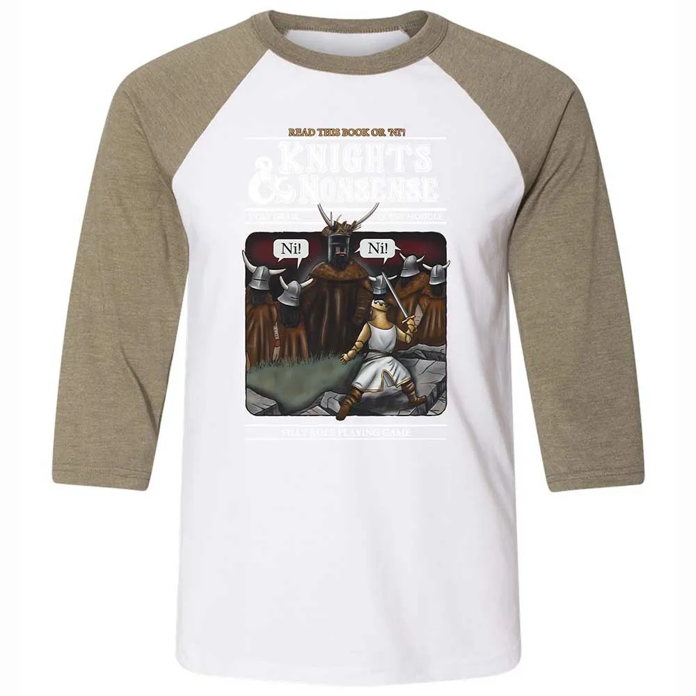 Unisex 3/4 Baseball Tee - FKNH67ZS - White/Heather Olive - 4