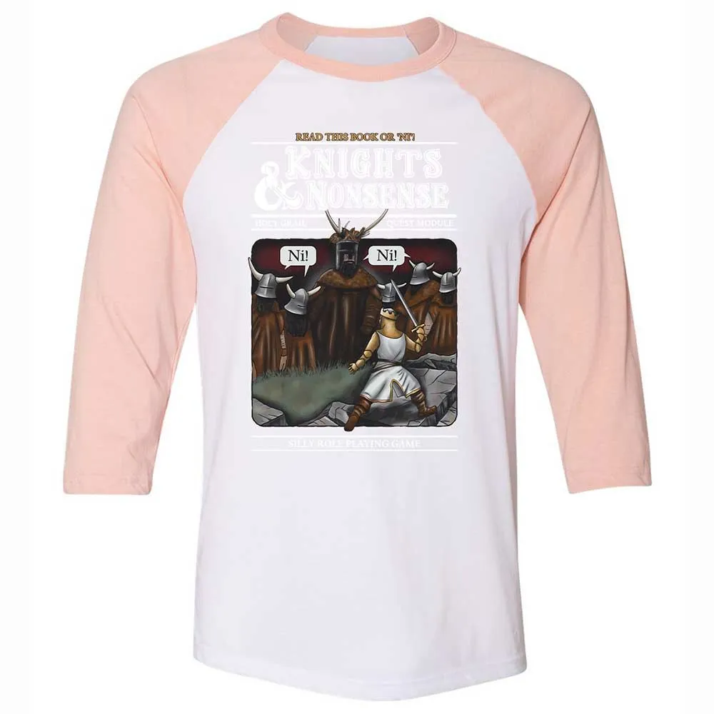 Unisex 3/4 Baseball Tee - FKNH67ZS - White/Heather Peach - 5