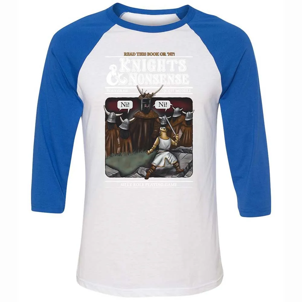 Unisex 3/4 Baseball Tee - FKNH67ZS - White/True Royal - 10