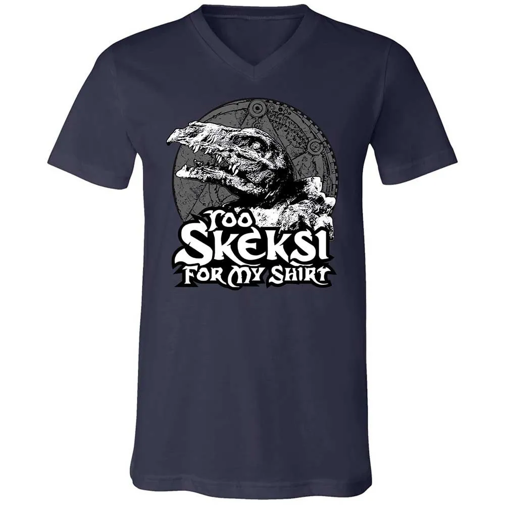 Unisex V-Neck T-Shirt - D7Z6V5R3 - Navy - 2