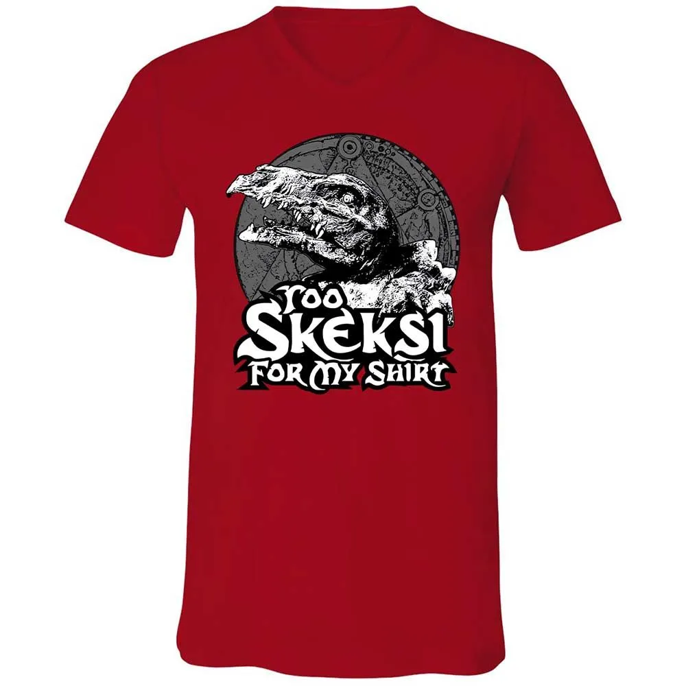 Unisex V-Neck T-Shirt - D7Z6V5R3 - Red - 6