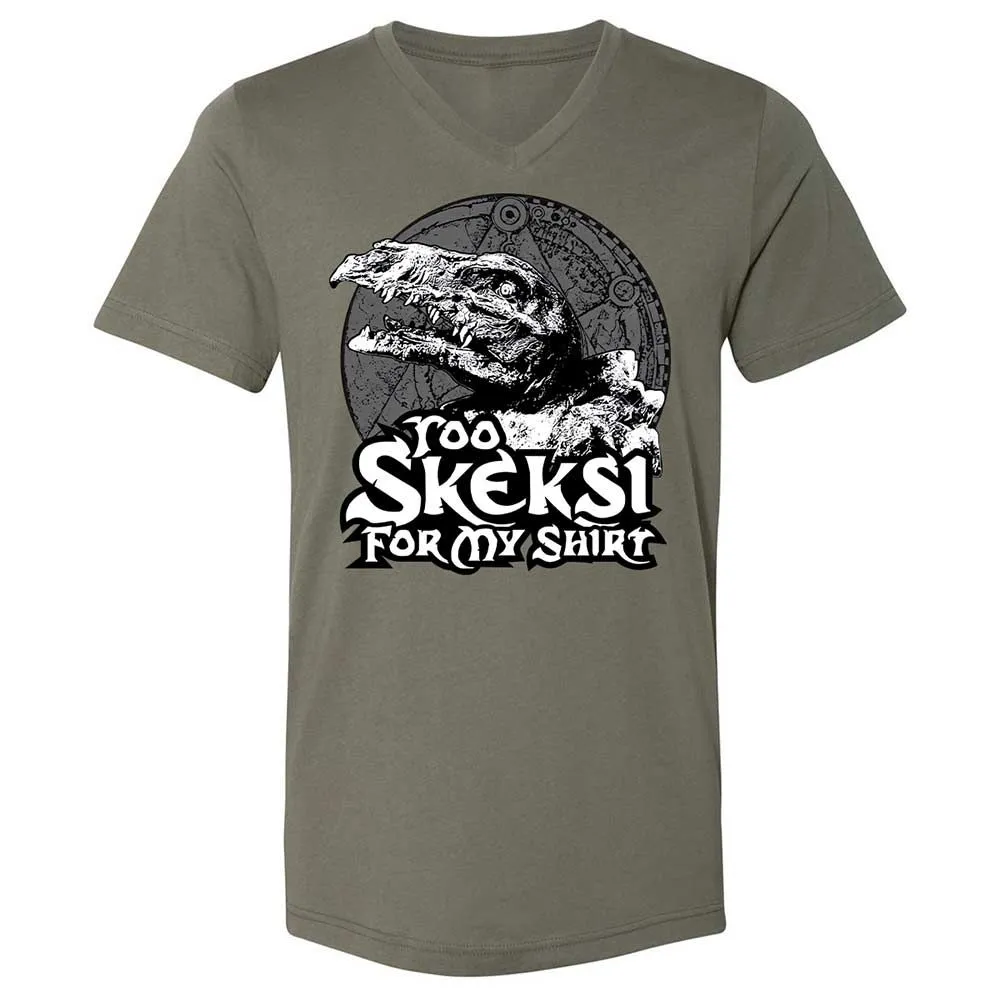 Unisex V-Neck T-Shirt - D7Z6V5R3 - Military Green - 11