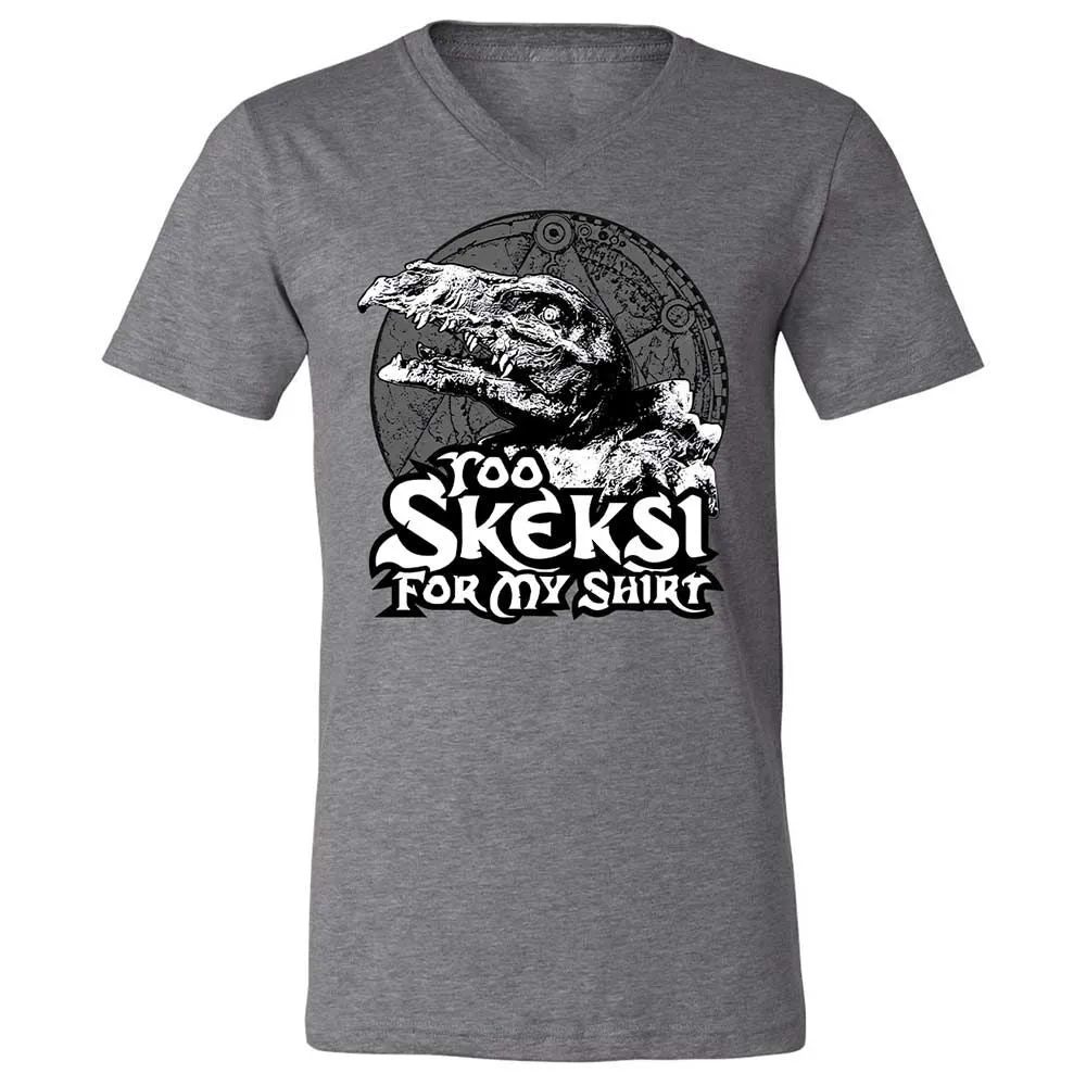 Unisex V-Neck T-Shirt - D7Z6V5R3 - Deep Heather - 14