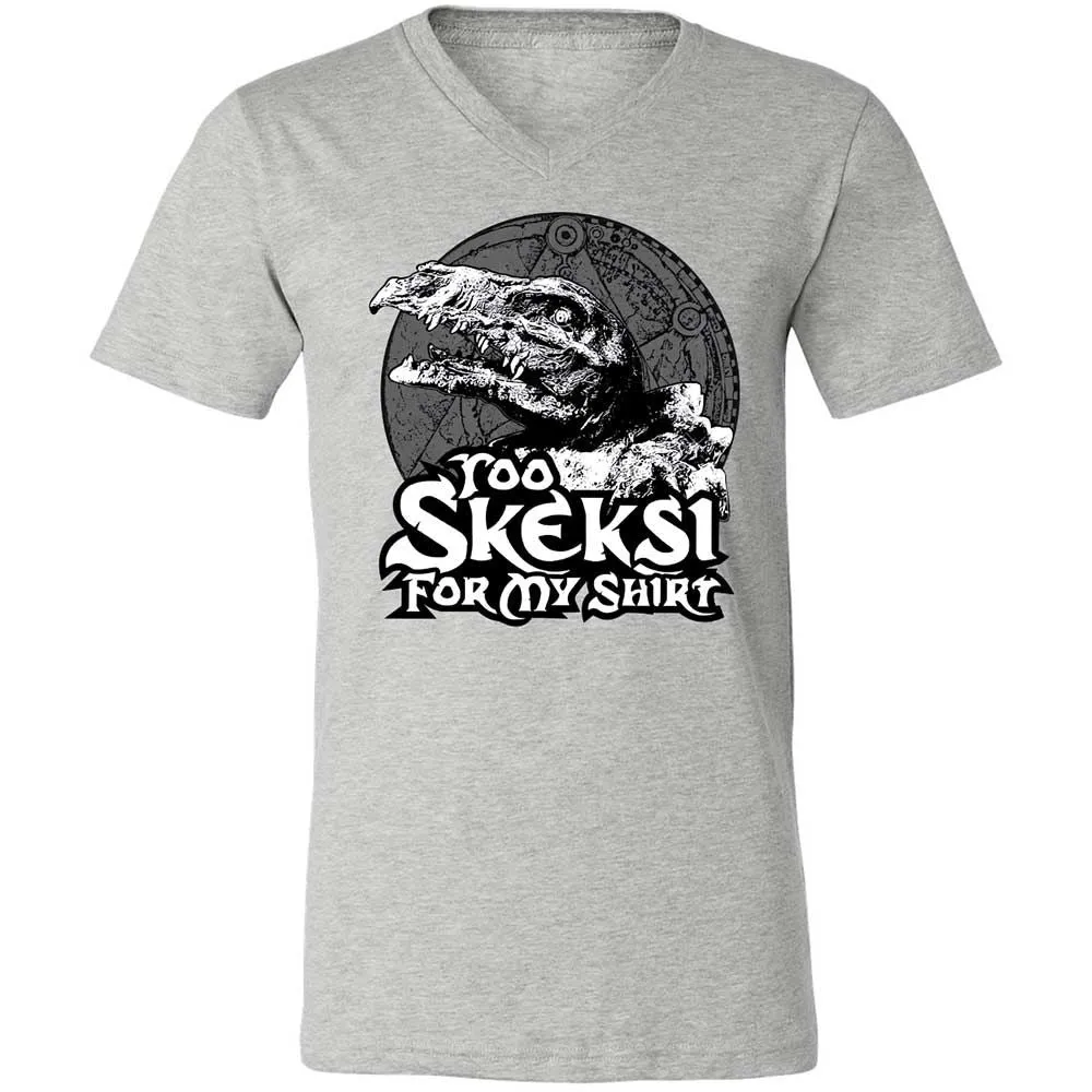 Unisex V-Neck T-Shirt - D7Z6V5R3 - Athletic Heather - 15