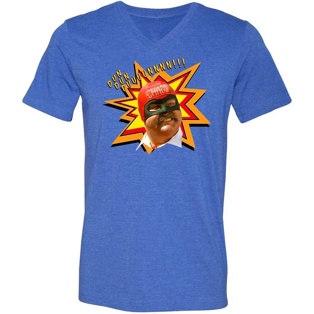 Unisex V-Neck T-Shirt - FBKNZG2W - Heather True Royal - 4