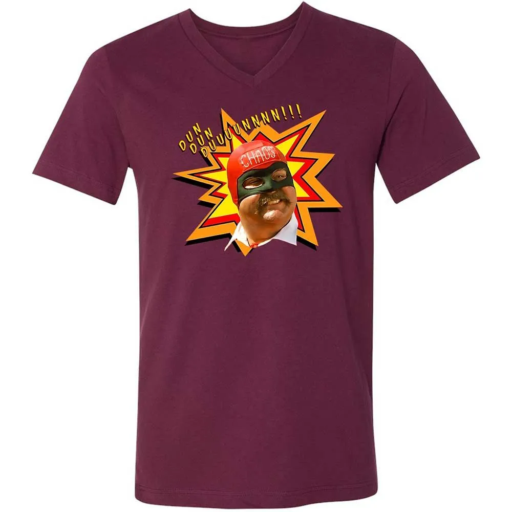 Unisex V-Neck T-Shirt - FBKNZG2W - Maroon - 14