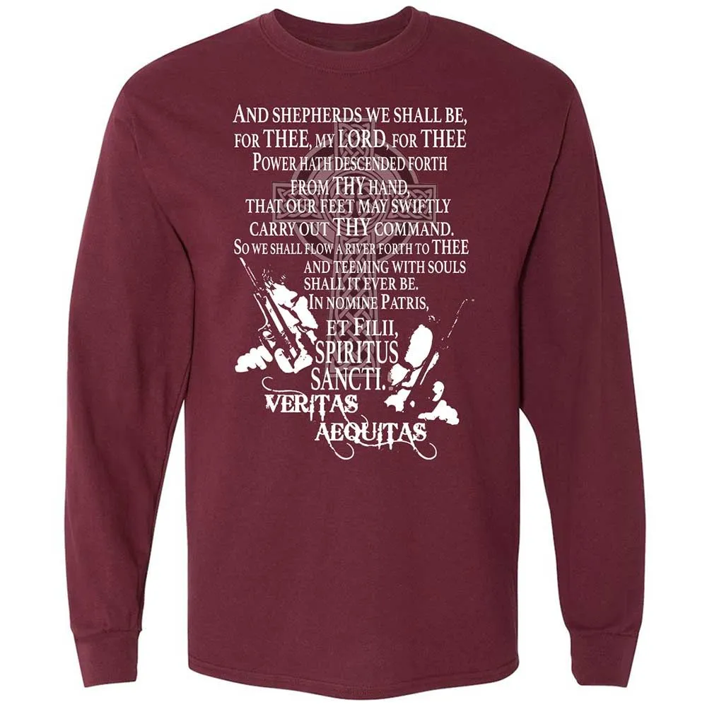 Long Sleeve T-Shirt - DWQAE7JU - Maroon - 6