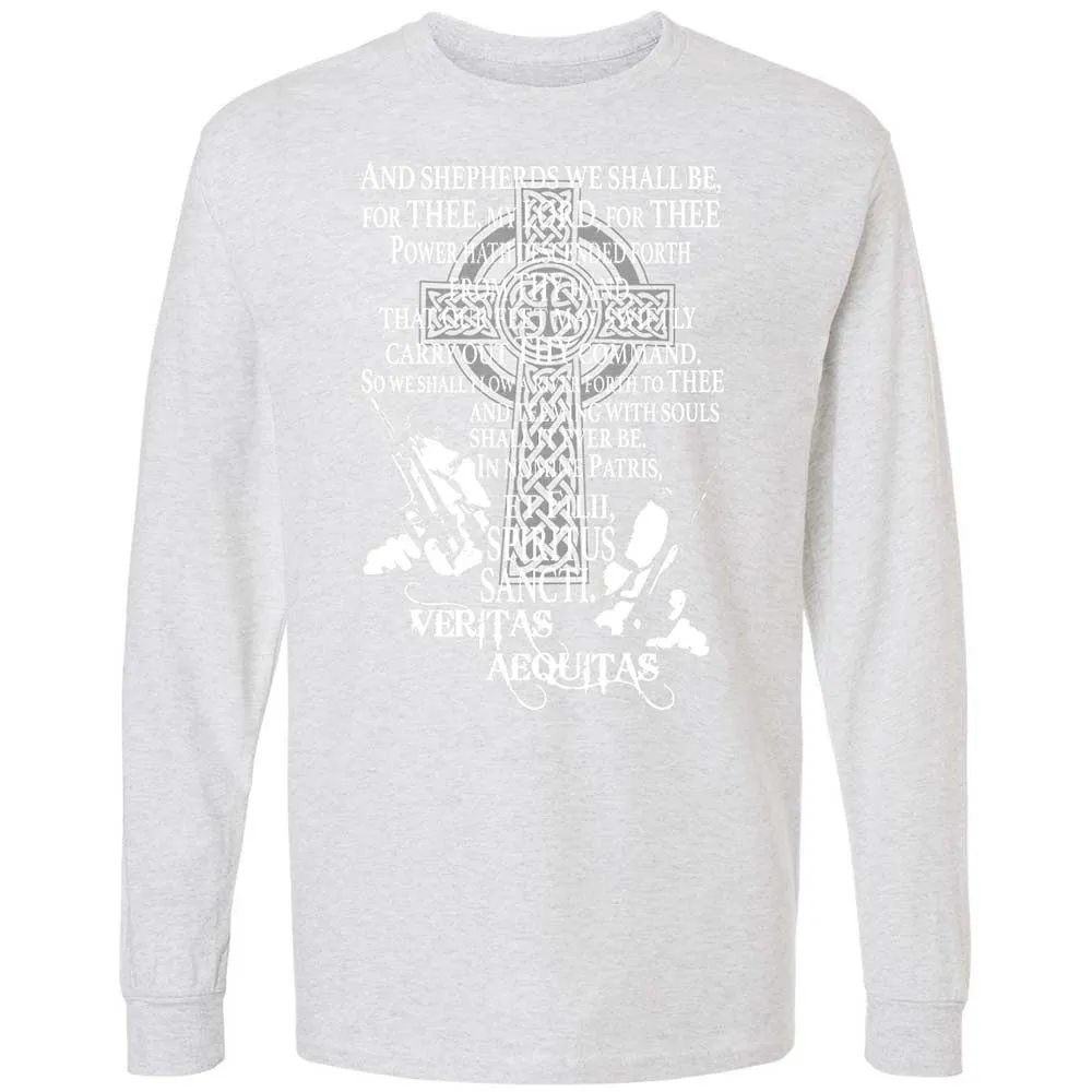 Long Sleeve T-Shirt - DWQAE7JU - Ash - 14